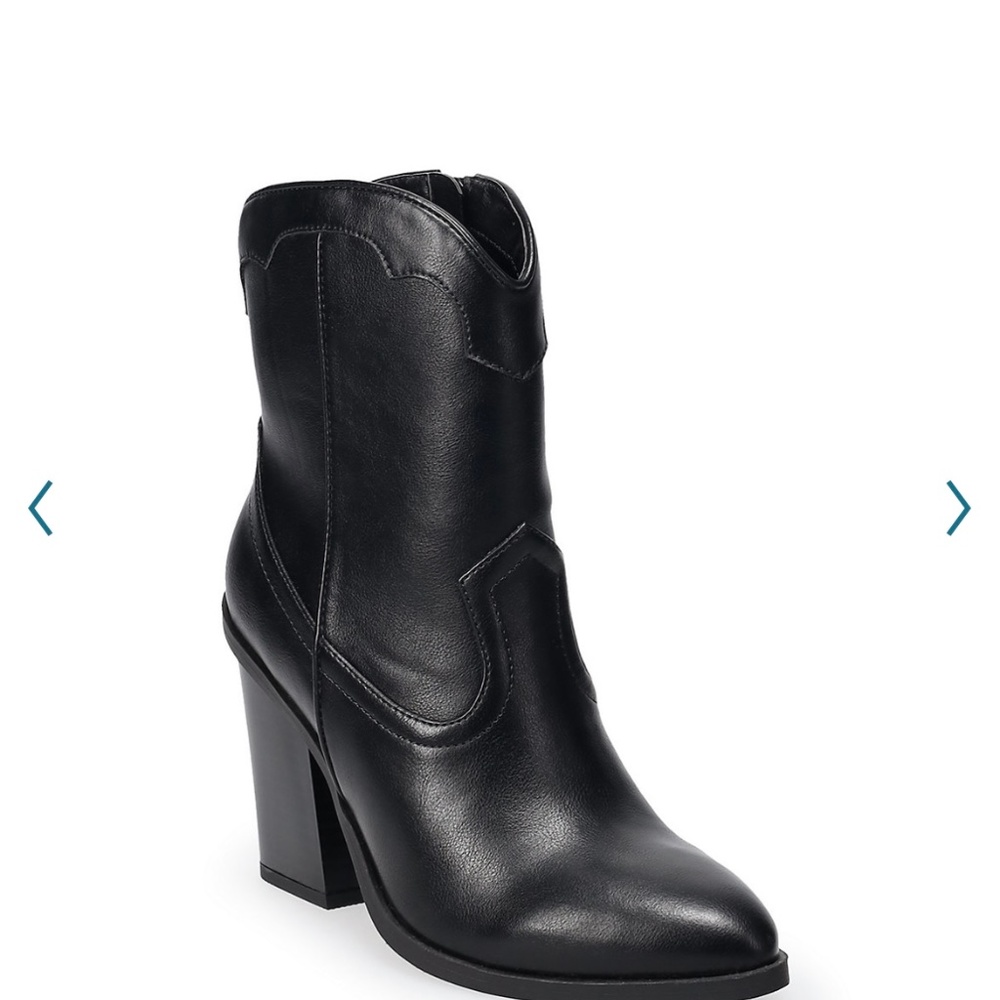 New LC Lauren Conrad women's curve top western boots
